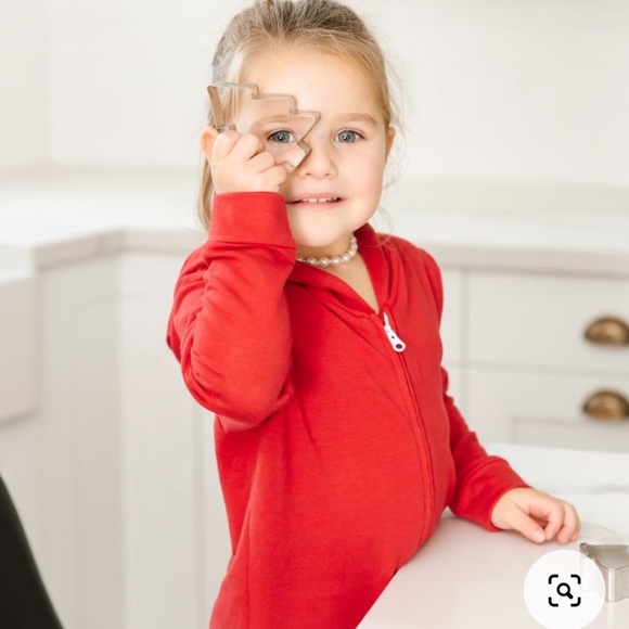 Jillian Harris JH x SMASH + TESS - THE MINI JILLY JOGGER ROMPER JILLY RED 6-12M - Picture 2 of 10